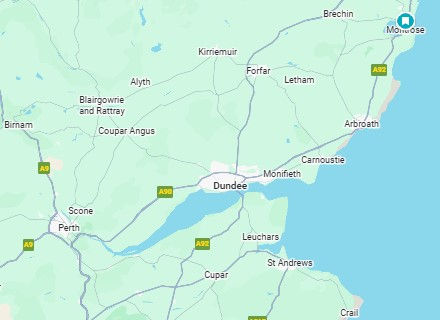 Removal services for Dundee City to Arbroath, Perth, Cupar, St Andrews, Brechin, Forfar, Blairgowrie