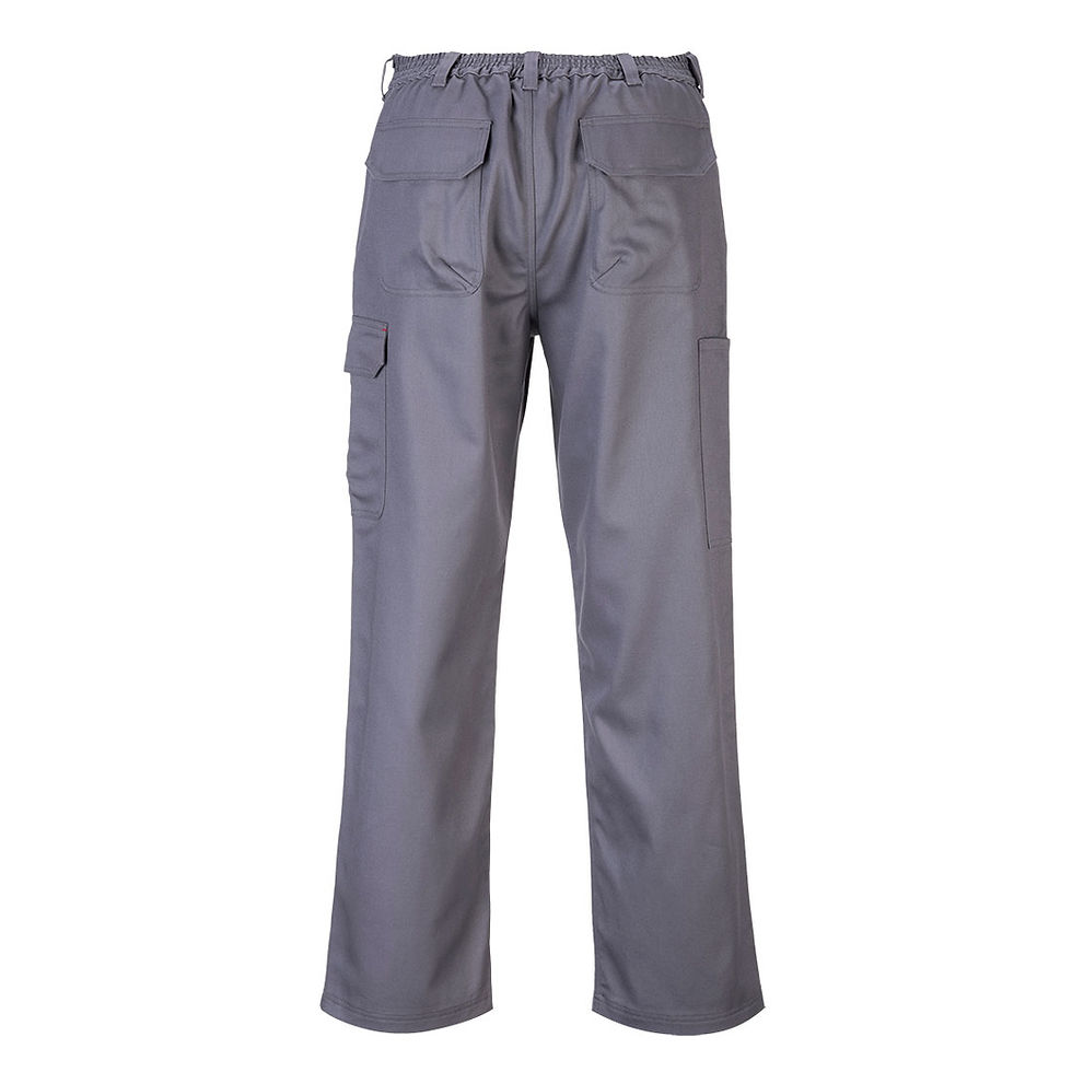 Thumbnail: Portwest BZ31 Bizweld Work FR Cargo Pants Gray
