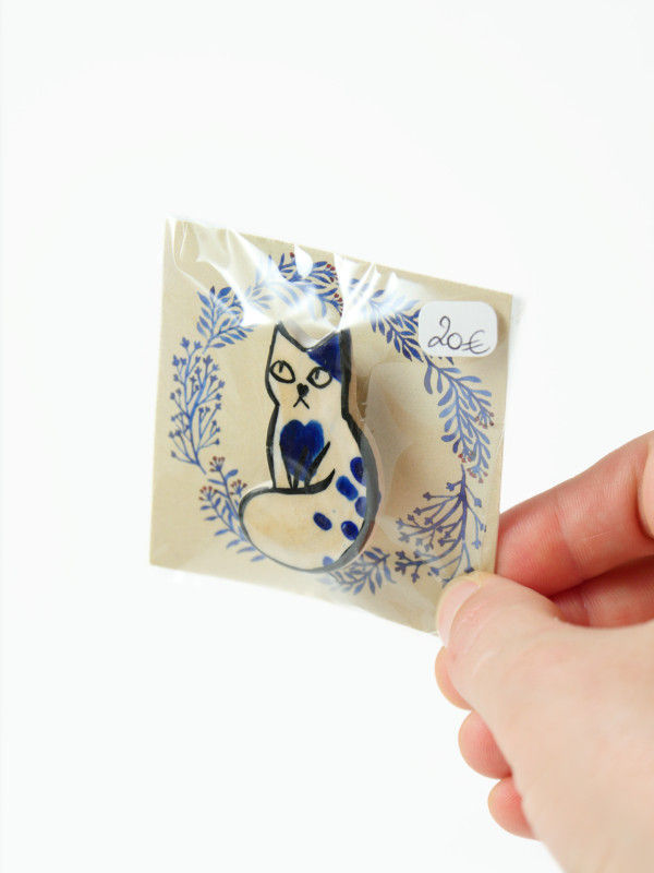 Miniature : Broche - Chat