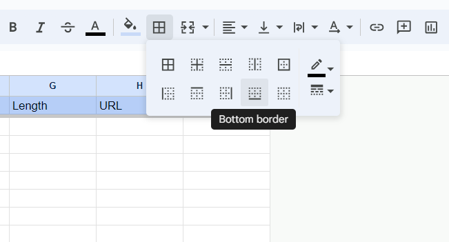 Bottom boarder