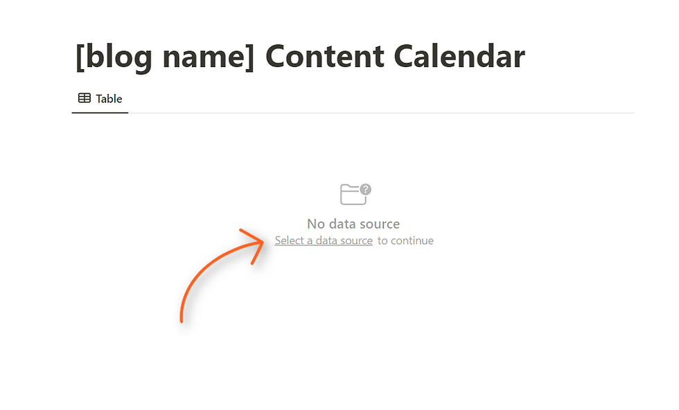 Select a data source