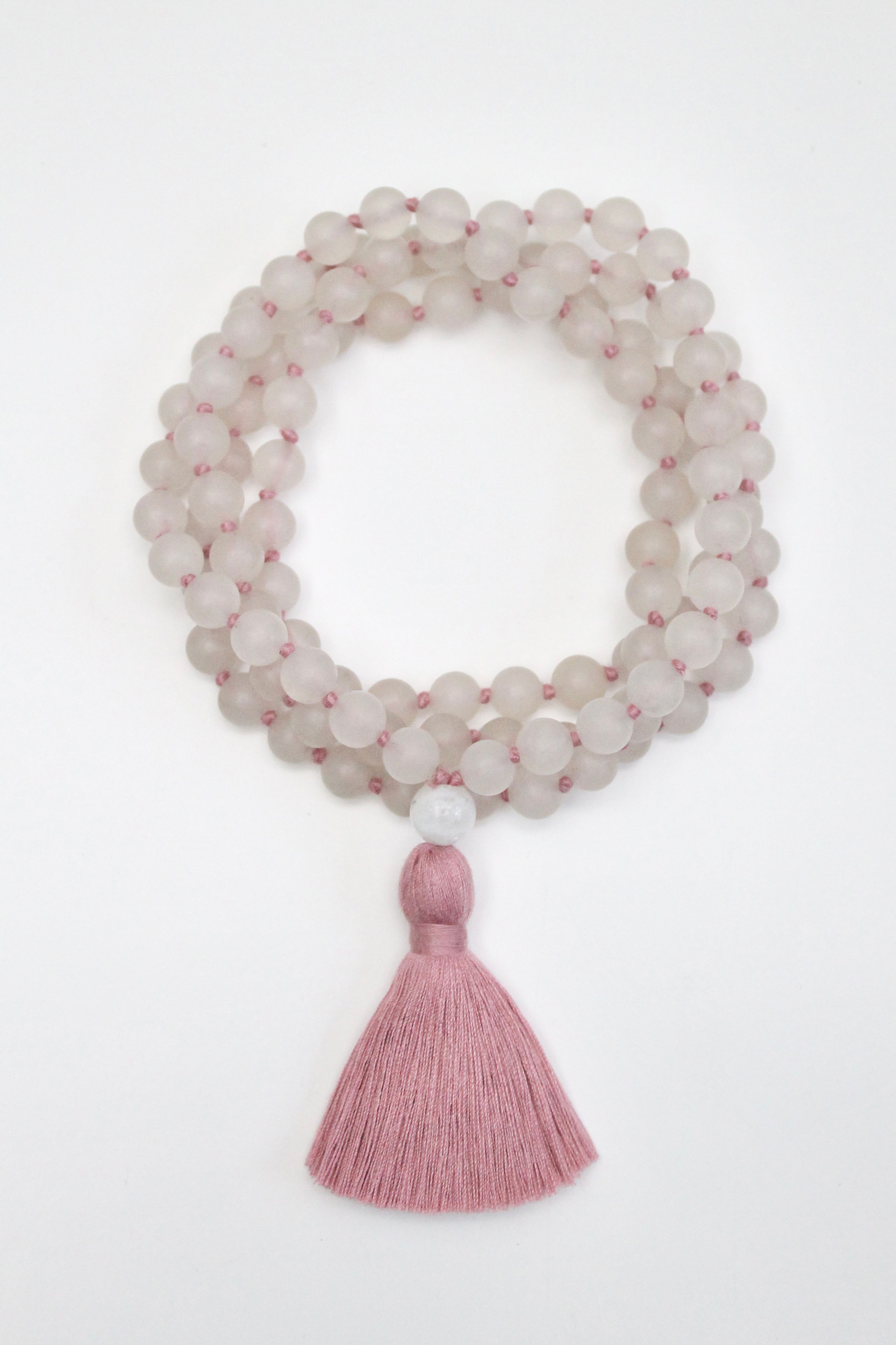 ROSEATE MALA | rose quartz