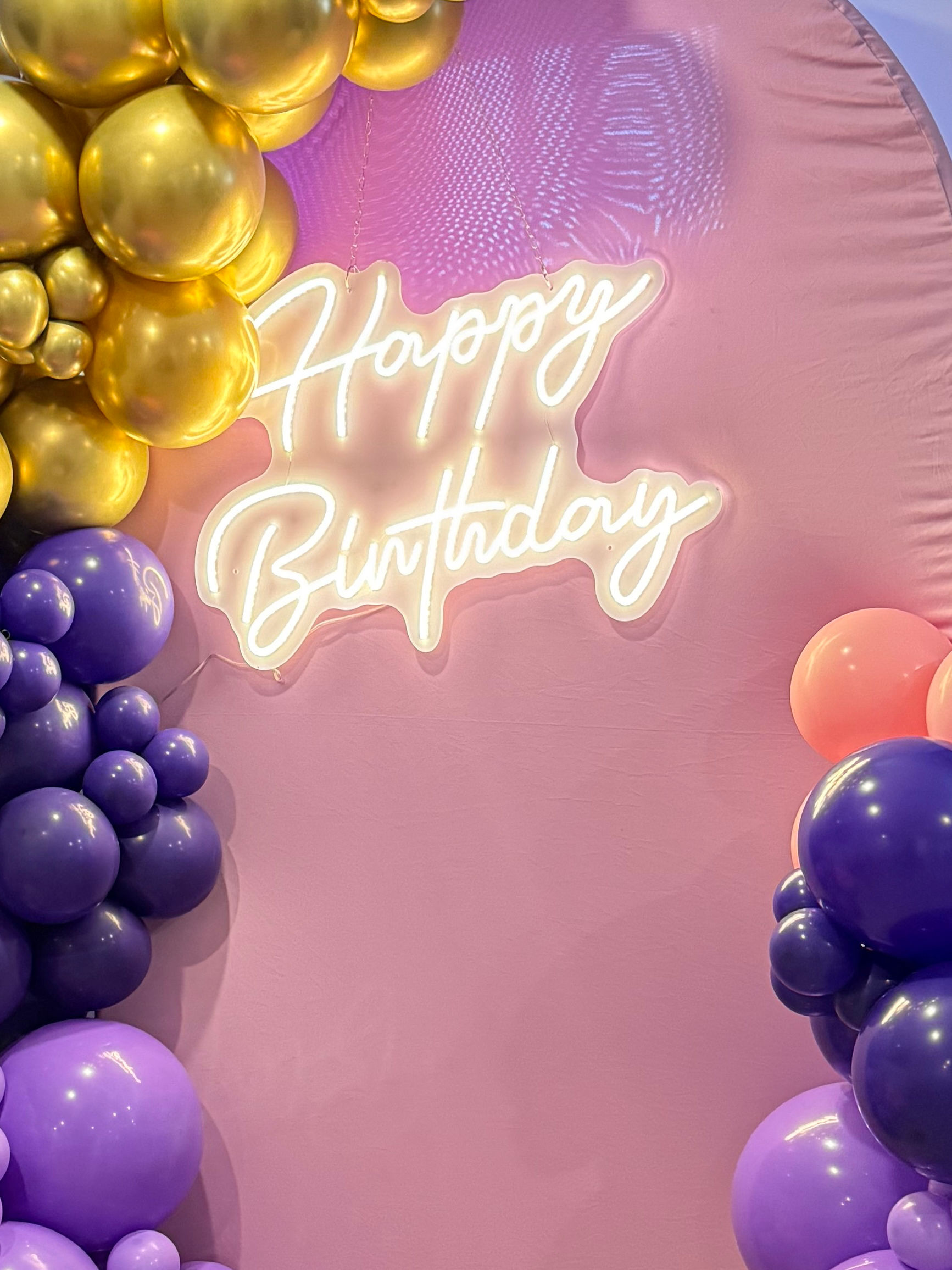 Rental happy birthday light up sign