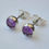 Thumbnail: Amethyst and Silver Stud Earrings 