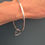 Thumbnail: A Chunky Heart Charm Bangle
