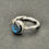 Thumbnail: Blue flash Labradorite on a Silver ribbon band. 