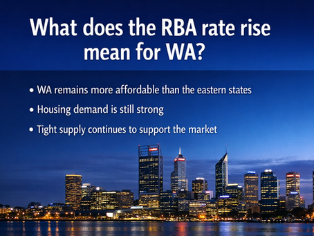 RBA raises rates - what does that mean for WA?
