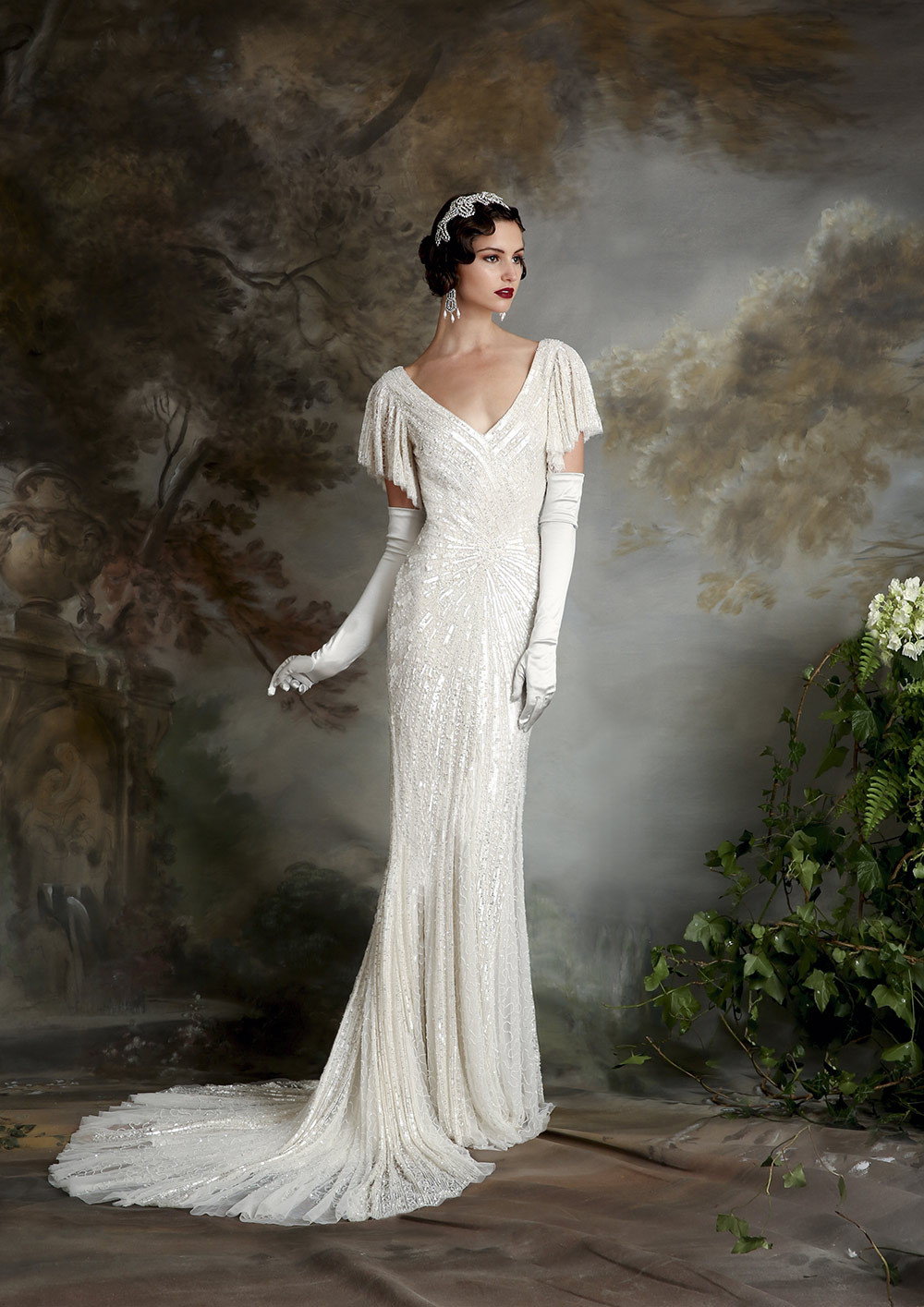 Vintage inspired wedding gown