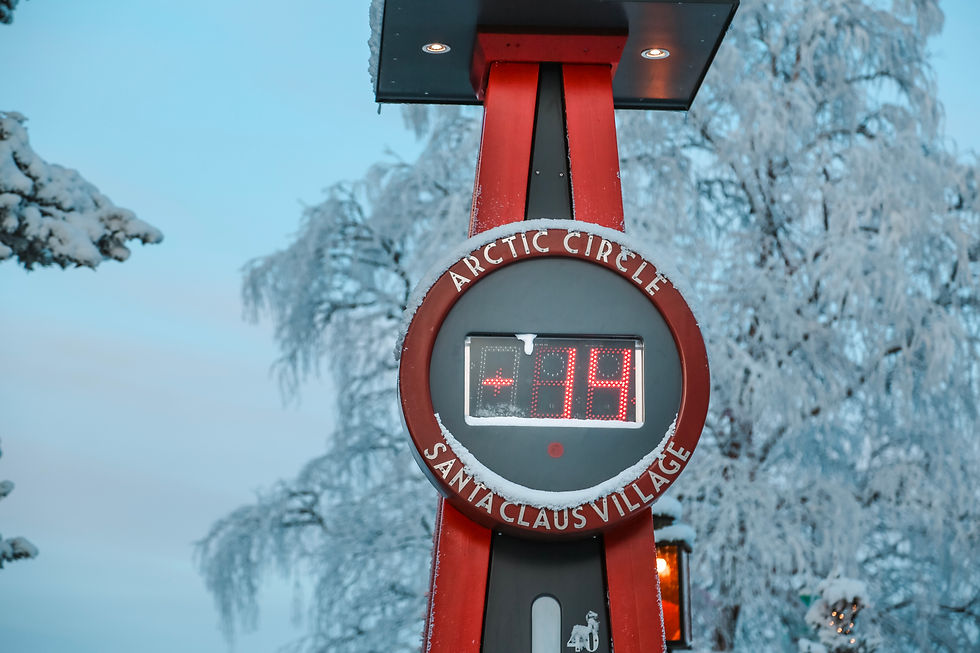 Temperature at Santa World