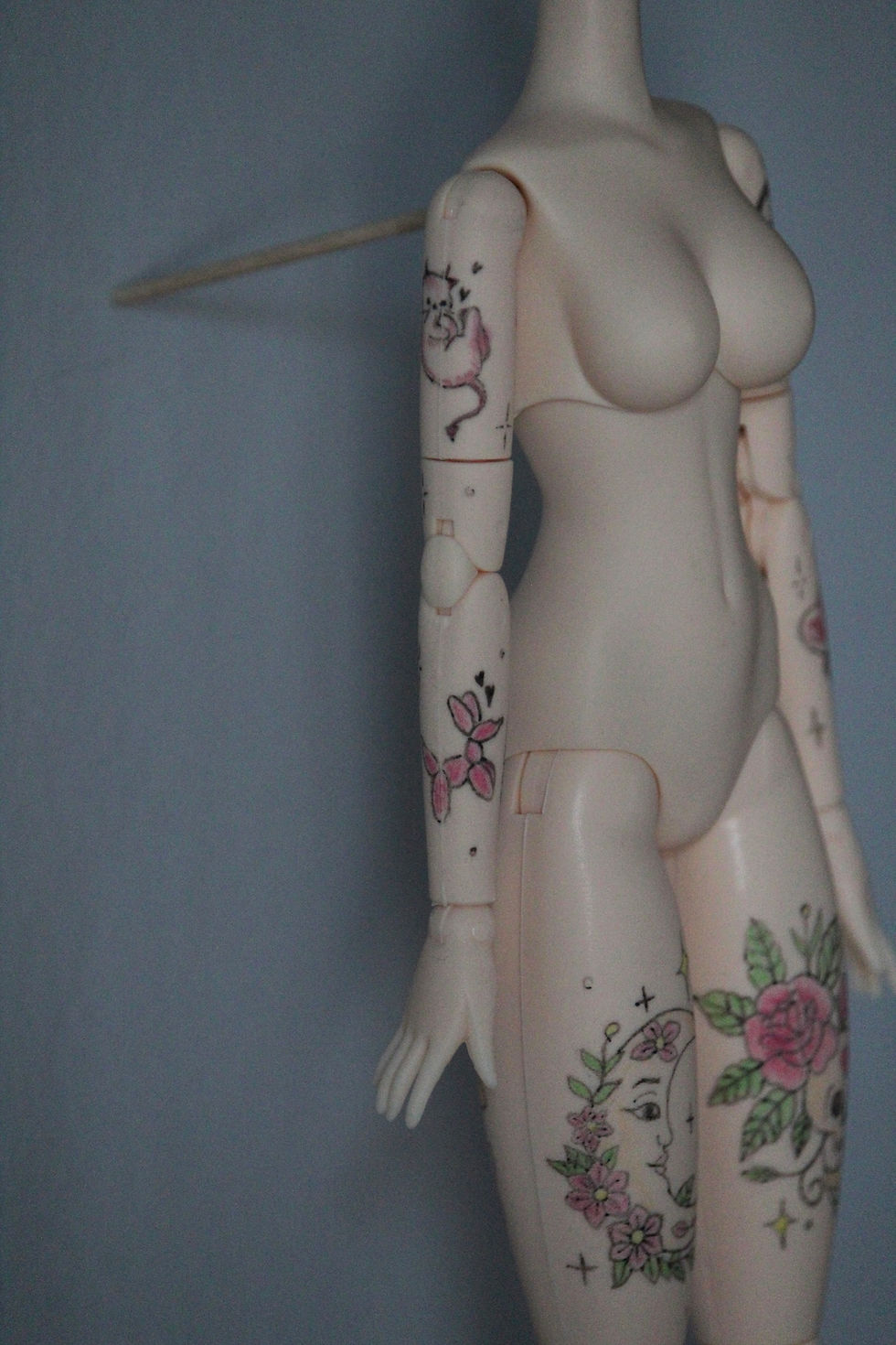 Miniature : Corps obitsu 27cm M tatoué 