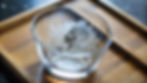 Eye-level view of laser engraved glass award
