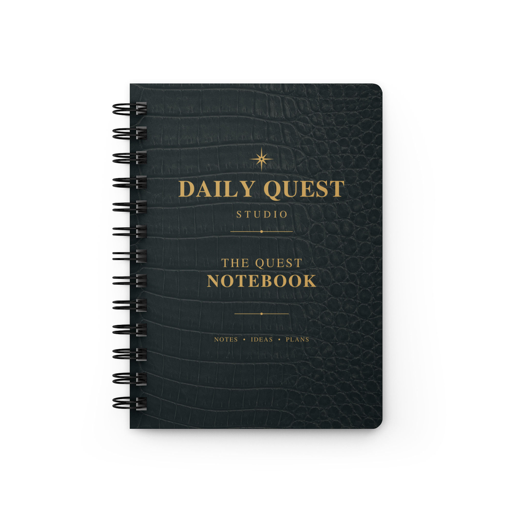 The Quest Notebook - Dark Green Croc