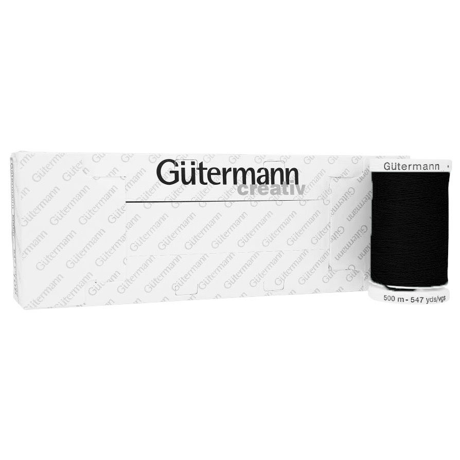 Hilo Tipo Seda para borlas o motitas Negro 500m