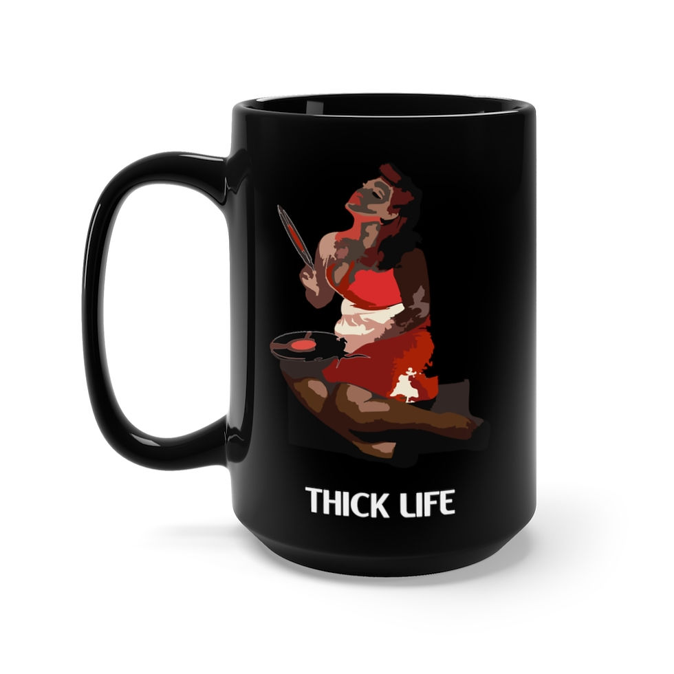 Thumbnail: Thick Life Black Mug 15oz