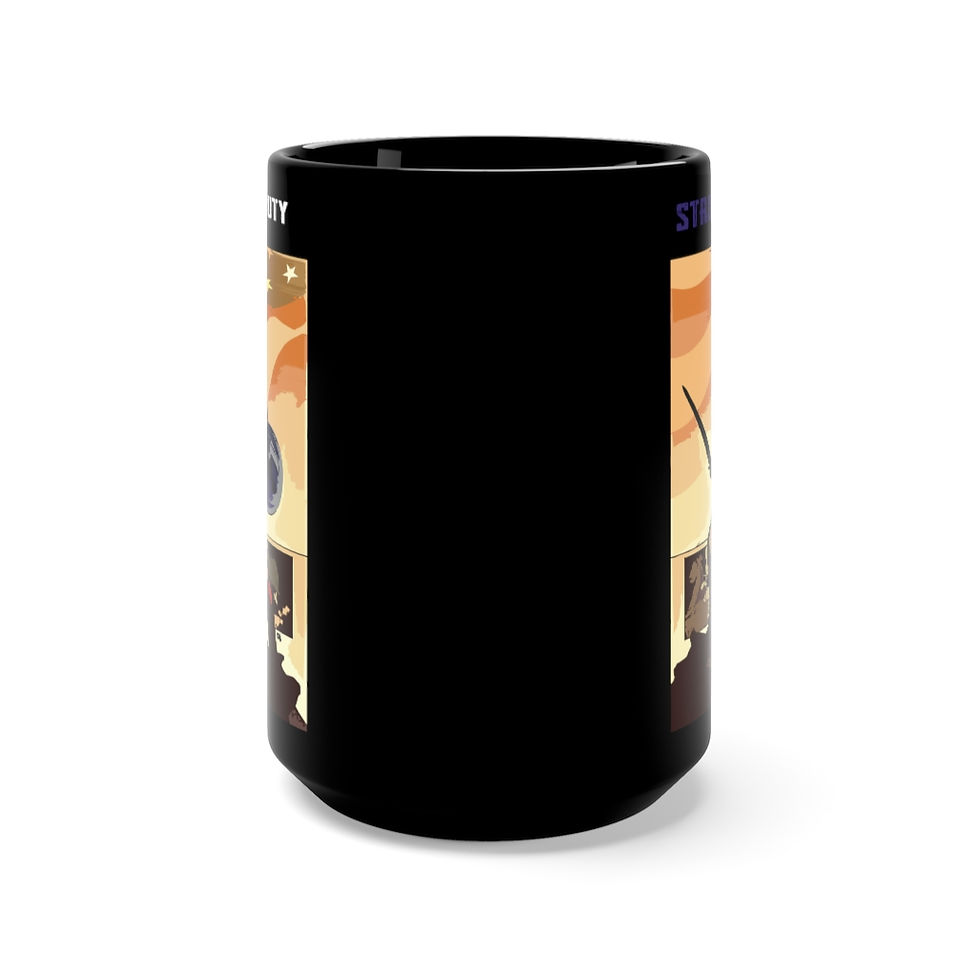 Thumbnail: Strong Beauty Black Mug 15oz