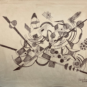 Kandinsky inspired in Pen