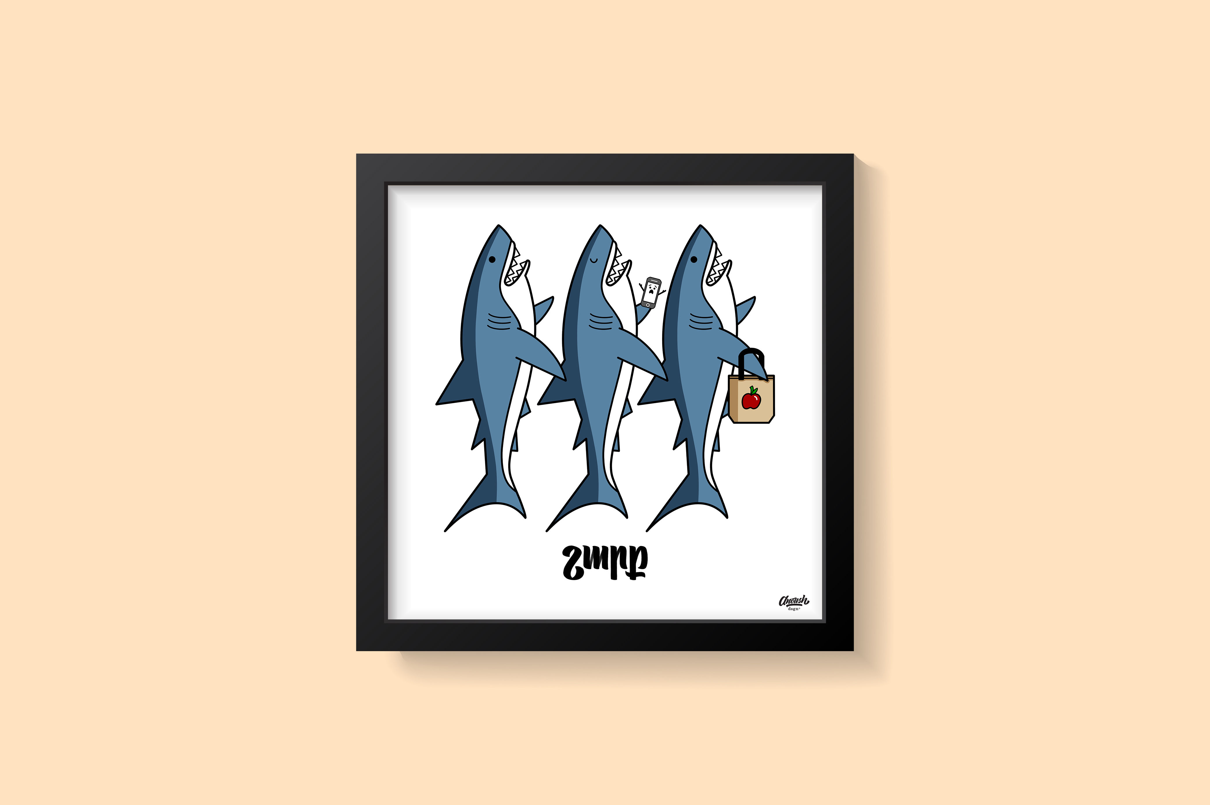 Shark - Pun Art Print