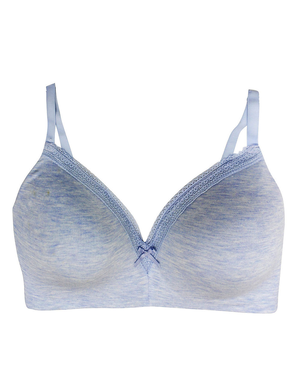 F&F BLUE-MARL Modal Rich Ned Full Cup T-Shirt Bra - Size 38Con-Wir