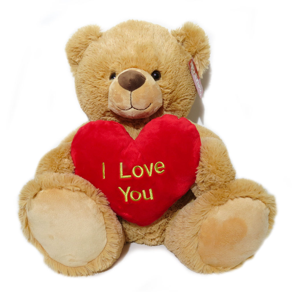 Cute Henry Bear 60 cm Brown 'I Love You'