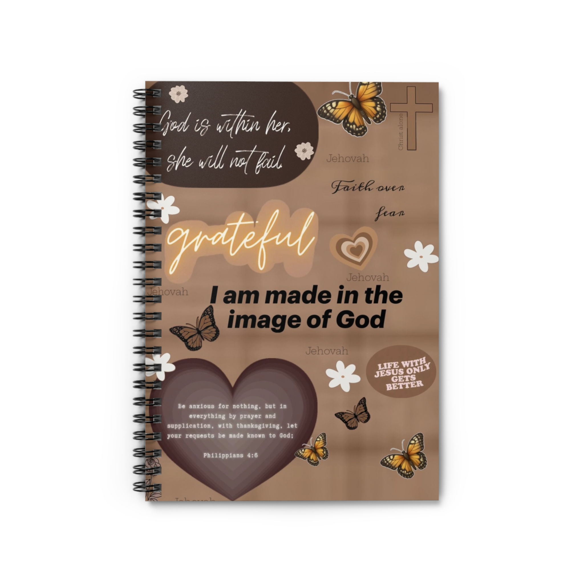 Grateful Heart Spiral Notebook