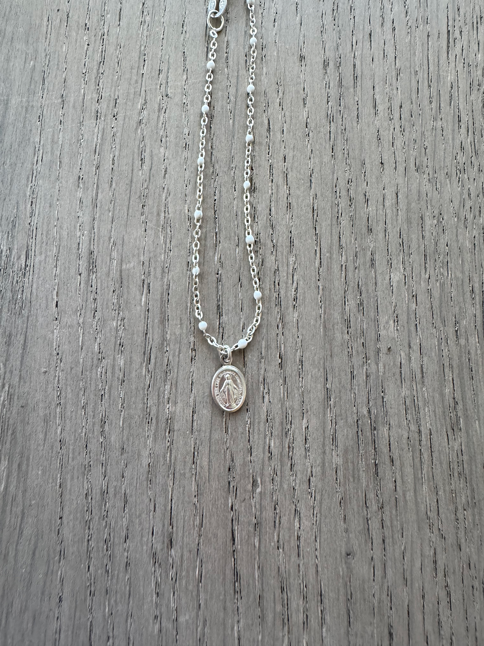 Miniature : Médaille Vierge argent 925