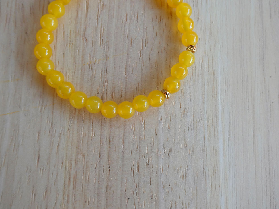 Miniature : Bracelet agate jaune