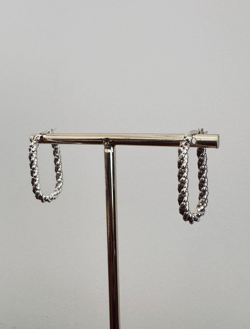 BO argent torsadées