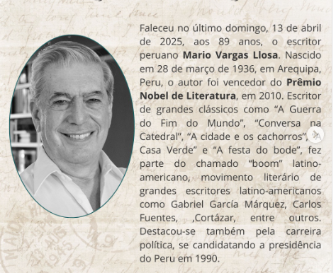 Morre Mário Vargas Llosa