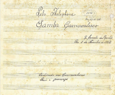 Documento da Semana | 02 de Dezembro — Dia do Samba