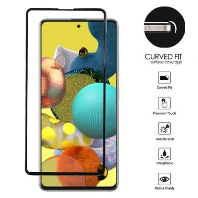 Galaxy A51 5G / S20 FE Black edged Tempered Glass