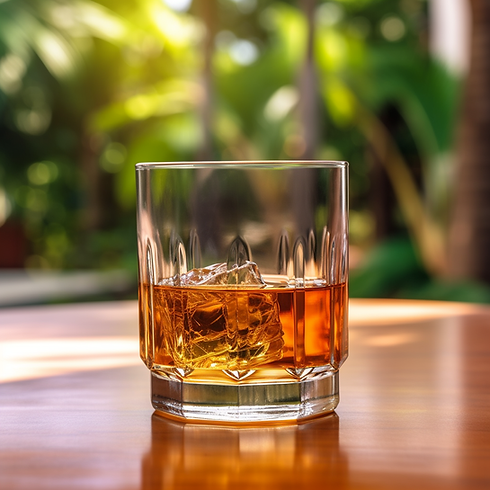 Nothing's nicer than a fine glass of whisky while on vacation in the paradise known as Sint Maarten.
