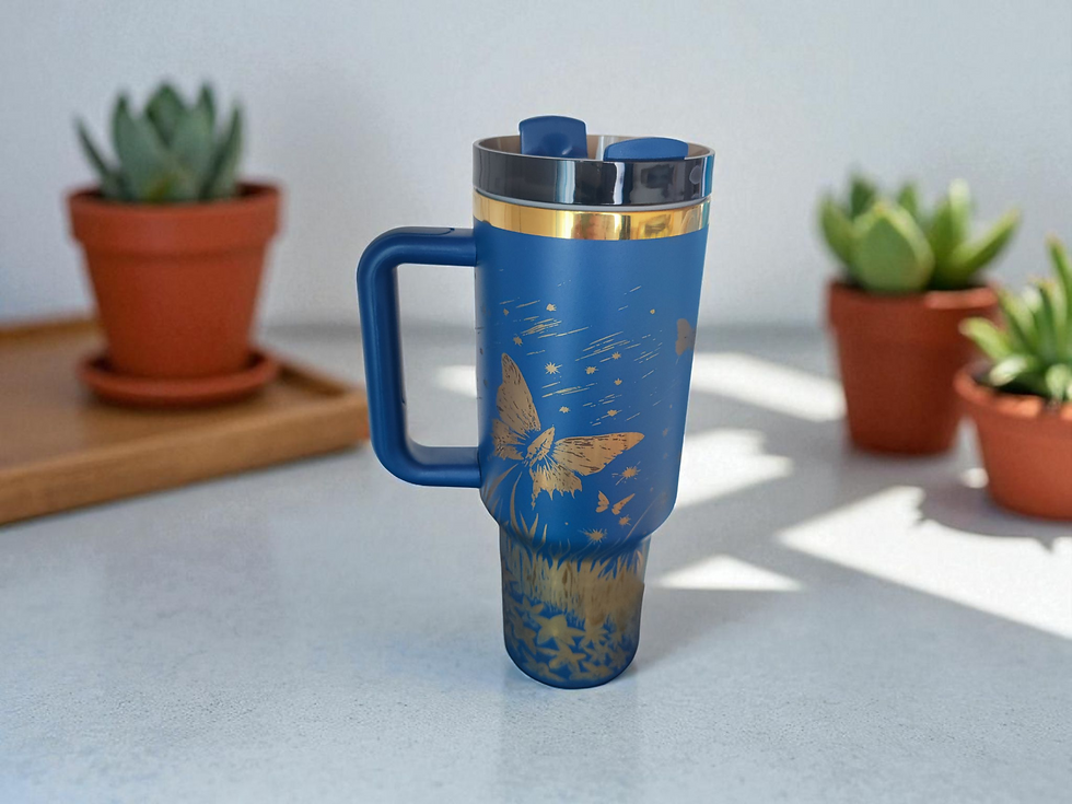 Miniaturbild: Tumbler, Becher, Katze, Laser, Gravur, Termobecher