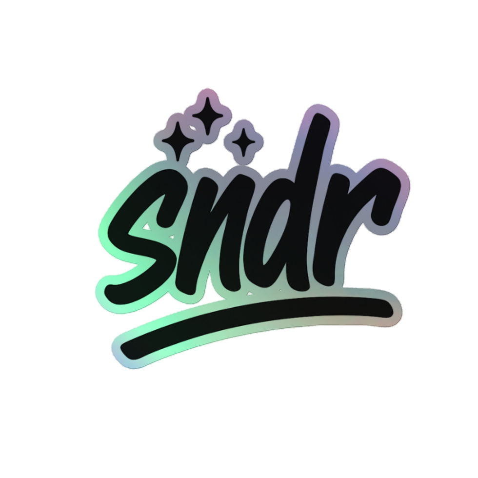 Thumbnail: Holographic SNDR stickers 