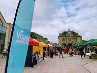 An image of the Peterborough vegan market