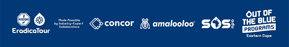 Eastern Cape - Mampondo JSS Logo Strip (Concor Construction, Amalooloo, SOSNPO, Out of the Blue Programs, EradicaTour)