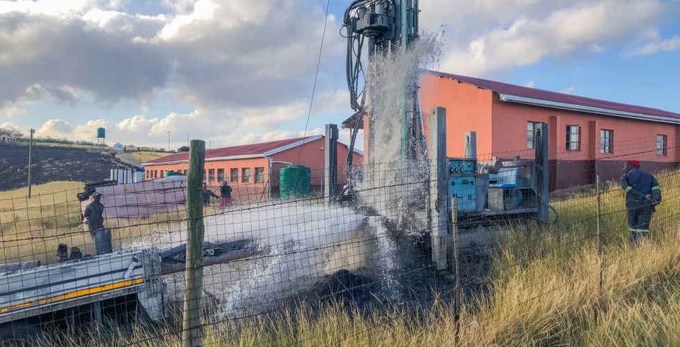 Babheke SPS, Lusikisiki, Eastern Cape, South africa - Borehole Water blow out