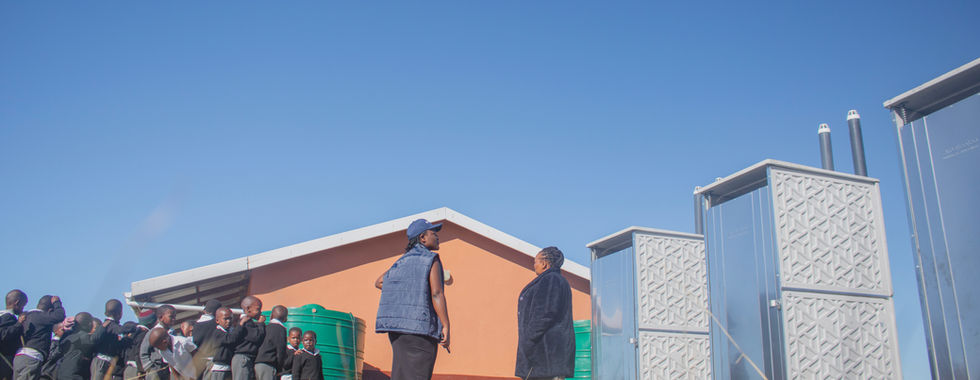 Babheke SPS in the Eastern Cape, South Africa, toilet education with children