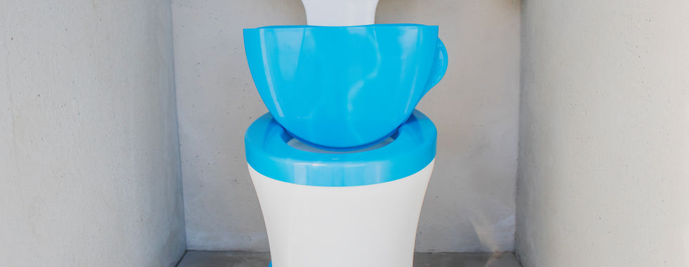 Babheke SPS in the Eastern Cape, South Africa, inside new Amalooloo toilet