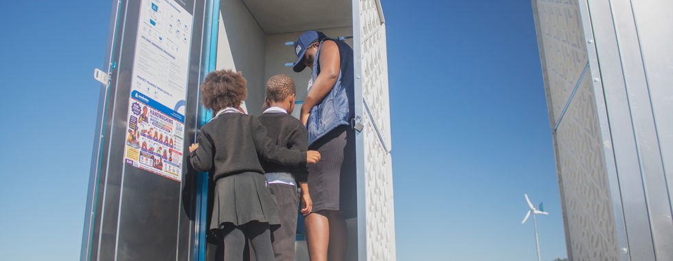 Babheke SPS in the Eastern Cape, South Africa, toilet education