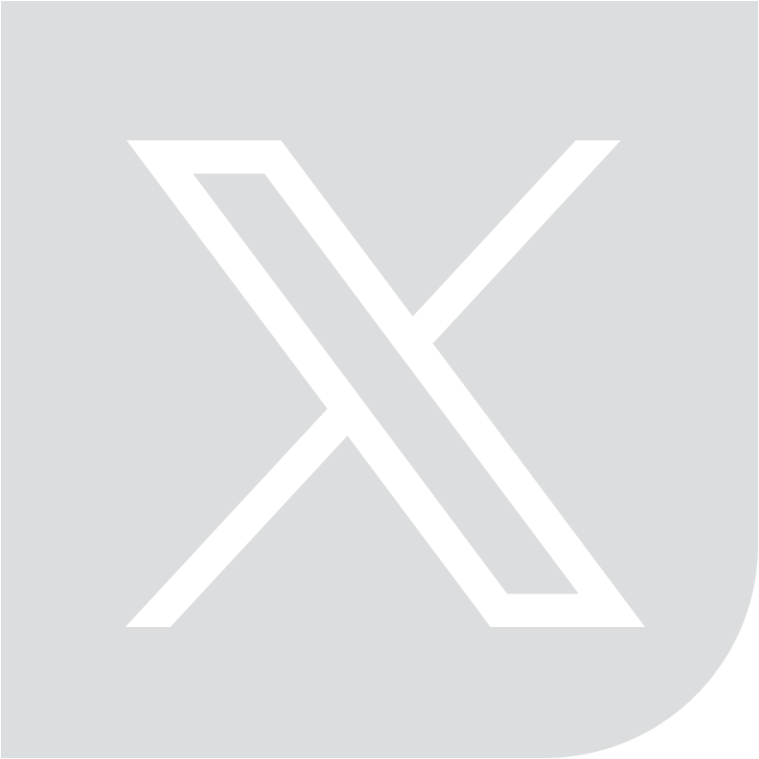SOSNPO Social Icons - X Grey