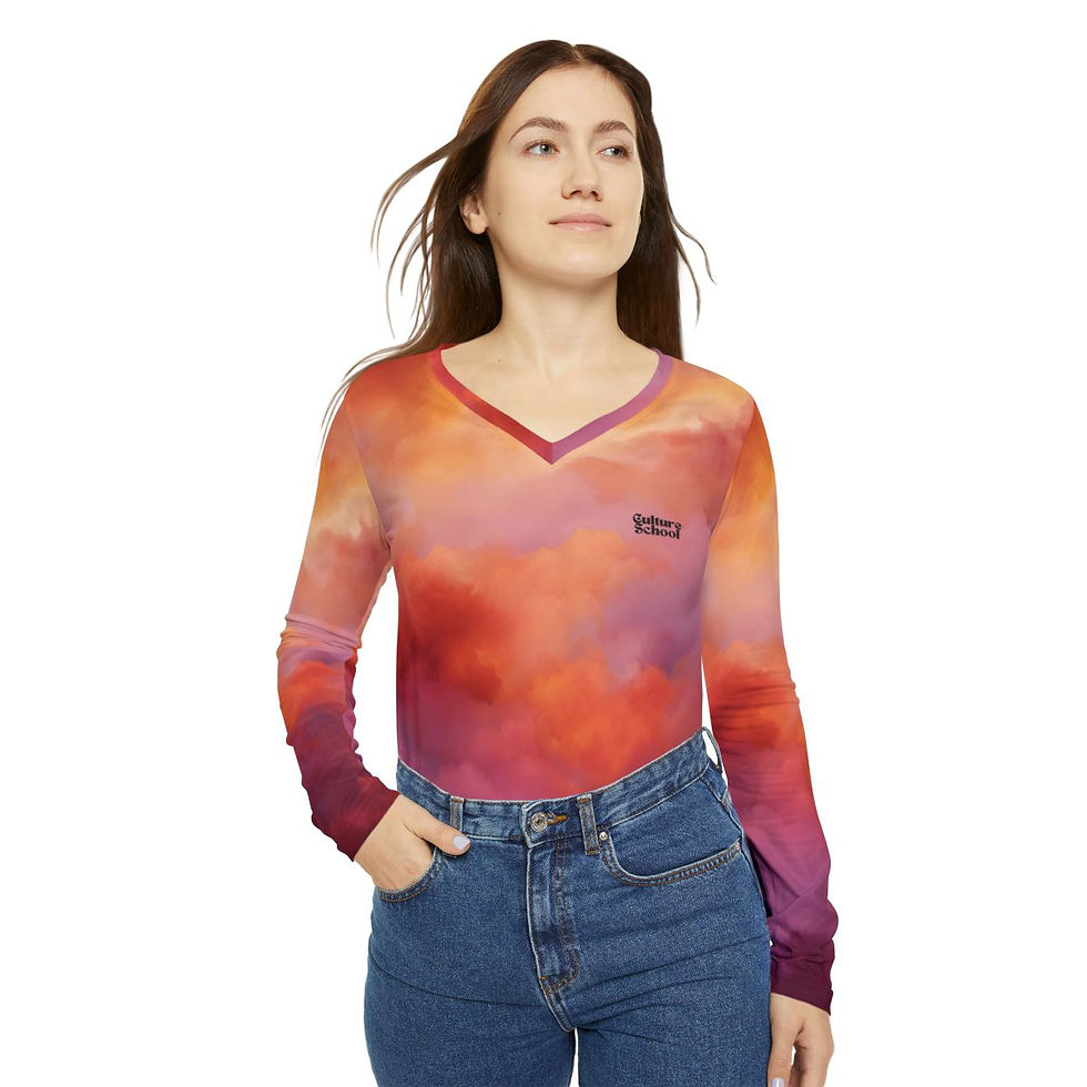 Thumbnail: Autumn Clouds Women's Long Sleeve Shirt