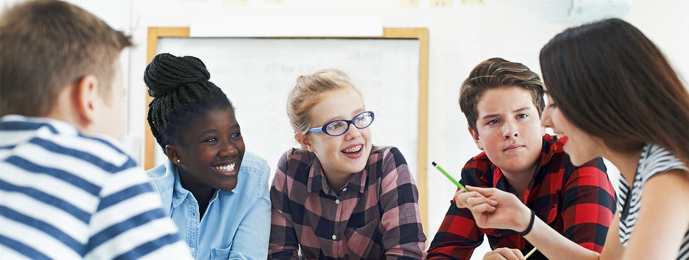 students collaborating