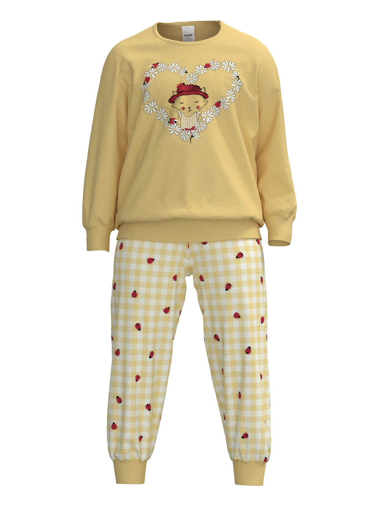 Calida-Toddlers-Ladybird-Kinder-Buendchen-Pyjama-gelb-54678-054
