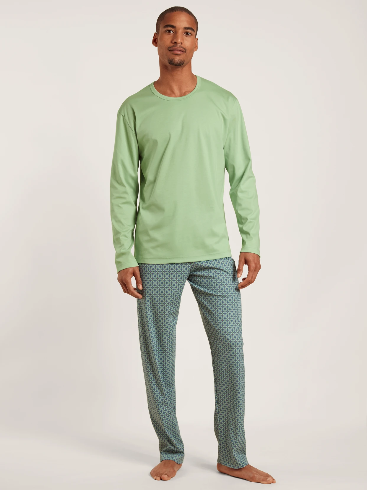 Calida-Relax-Streamline-2-Pyjama-lang-gruen-43386-613