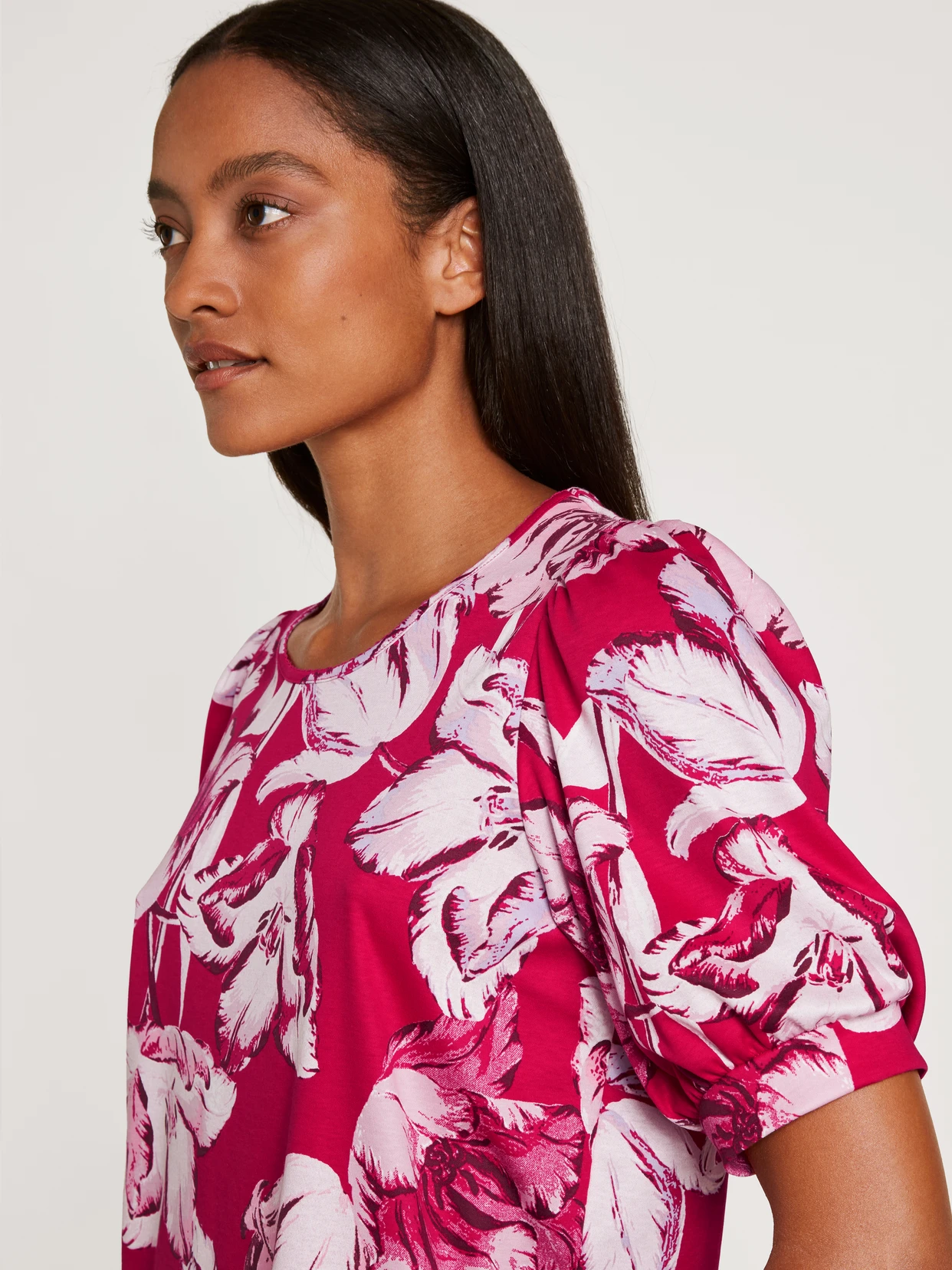 Calida-Blooming-Nights-Kurz-Pyjama-rot-43052-176-1