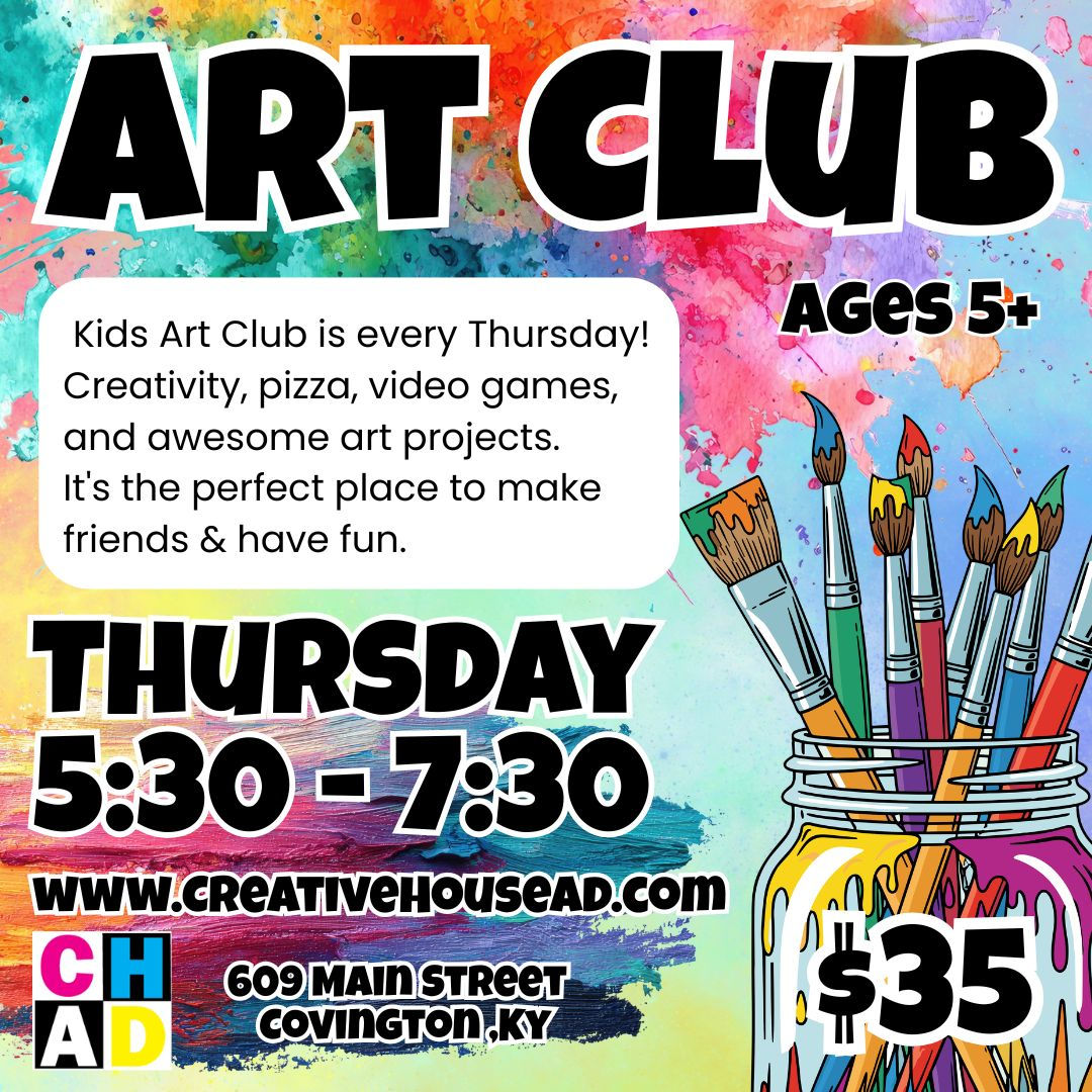 Art Club with Mr. Chad - August 27th