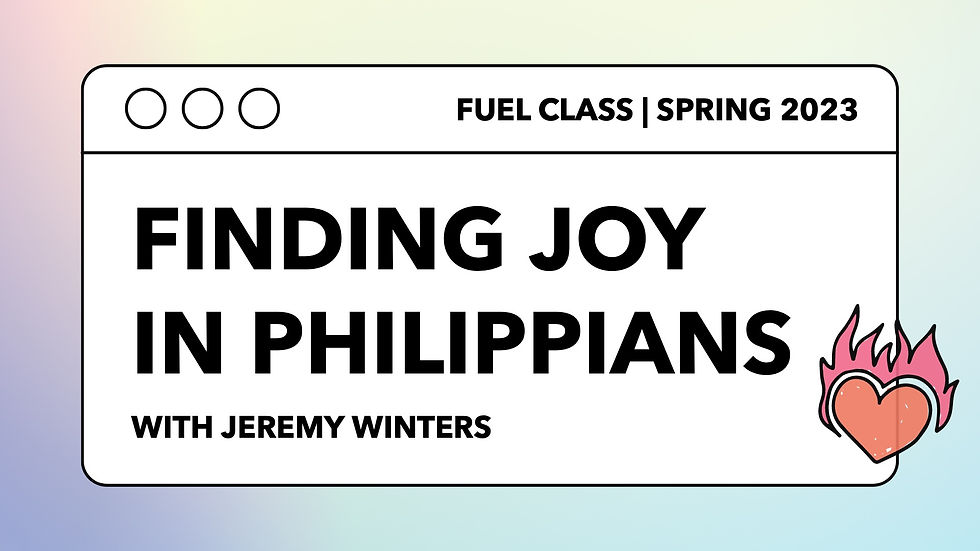 Finding Joy in Philippians