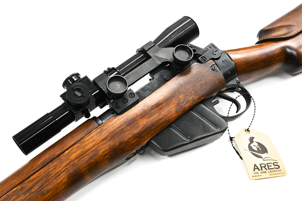 Thumbnail:  Upgraded ARES Lee Enfield No4 MK1 WW2 Airsoft Springer Rifle MK1 Scope