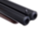 Double barrel of gun