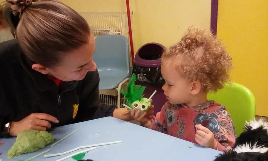 Play time with play-dough